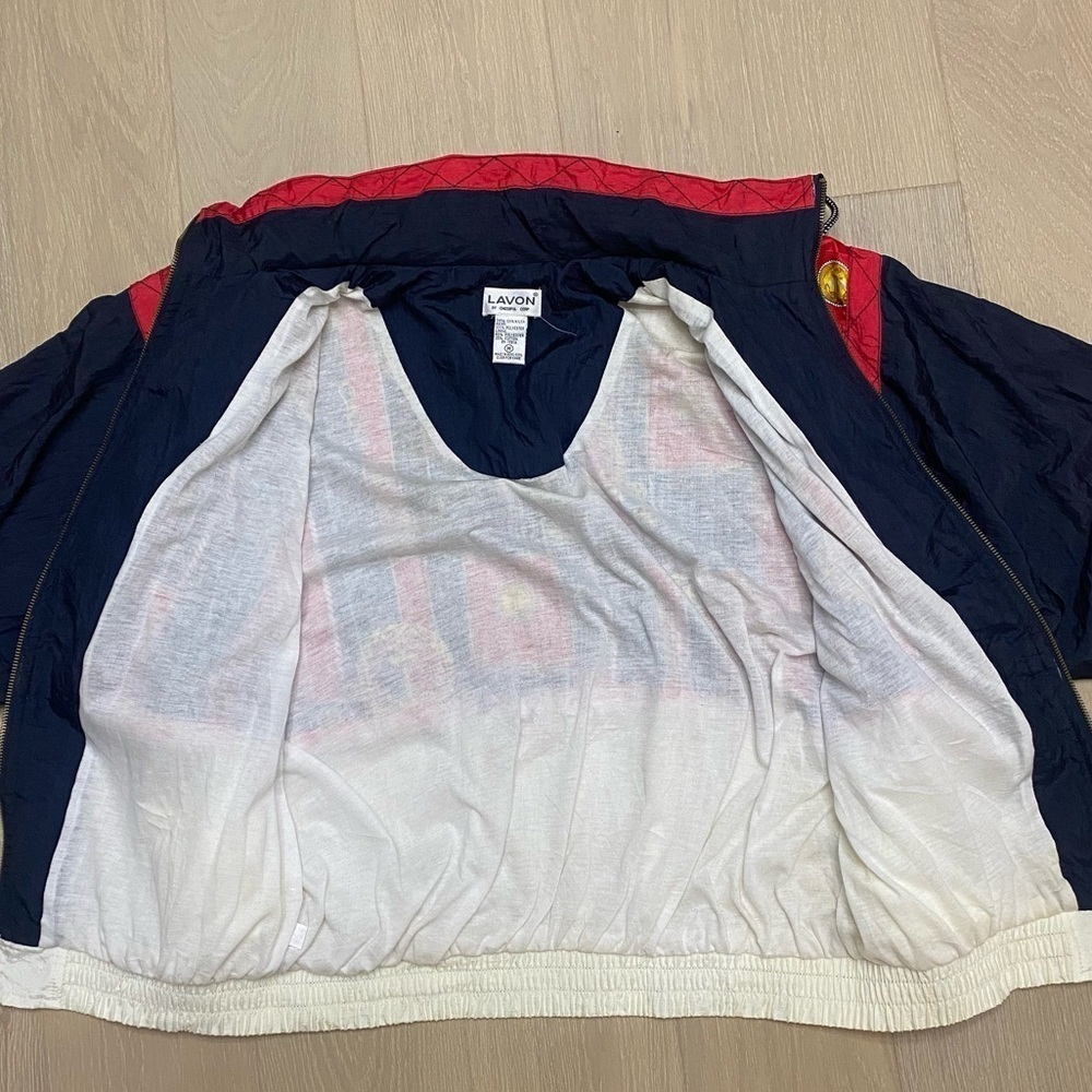 Lavon Vintage Windbreaker Nylon with tags 80s size Medium - Picture 4 of 10